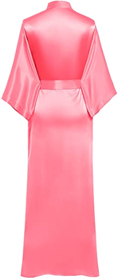 Roupão de cetim extra longo fe - Robe Silk Women avaliação e preço